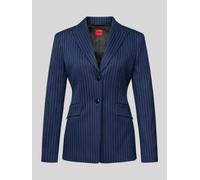 HUGO Regular Fit Kurzblazer mit Allover-Muster Modell 'ASMALLA' in Marine, Größe 34