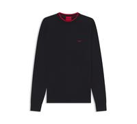 HUGO Regular-Fit Pullover aus Baumwoll-Mix - Style San Cudo-1, 50485822 Dunkelblau S