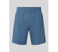 HUGO Regular Fit Shorts aus Baumwoll-Mix Modell 'LAZE' in Jeansblau, Größe S