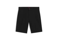 HUGO Regular-Fit Shorts aus merzerisierter Stretch-Baumwolle - Style Darik241, 50551402 Schwarz 33