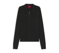 HUGO Regular-Fit Strickjacke mit Reißverschluss - Style San Jean-CV, 50543769 Schwarz XXL