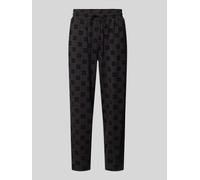 HUGO Regular Fit Sweathose aus Baumwoll-Mix in Black, Größe S
