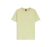 HUGO Regular-Fit T-Shirt aus Baumwoll-Jersey mit gesticktem Script-Logo - Style Damacia_7, 50561233 Hellgrün M