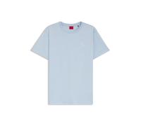 HUGO Regular-Fit T-Shirt aus Baumwoll-Jersey mit gesticktem Script-Logo - Style Damacia_7, 50561233 Hellblau XS