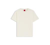 HUGO Regular-Fit T-Shirt aus Baumwoll-Jersey mit gesticktem Script-Logo - Style Damacia_7, 50561233 Natur XL