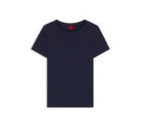 HUGO T-Shirt aus Baumwoll-Mix mit gesticktem Stack-Logo - Style Deloris, 50512002 Dunkelblau XS