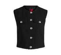 HUGO Regular-Fit Weste aus Bouclé - Style Anoukari-1, 50537604 Schwarz 44