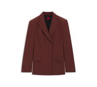 HUGO Relaxed-Fit Blazer aus elastischem Gewebe - Style Aniko, 50564153 Braun 40