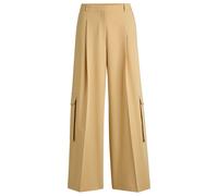 HUGO Relaxed-Fit Cargo-Hose aus Stretch-Gewebe - Style Herota, 50538656 Beige 36