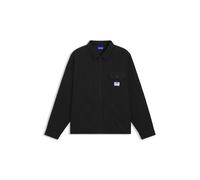 HUGO Relaxed-Fit Hemd mit Wattierung - Style Ebey, 50555399 Schwarz S