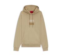 HUGO Relaxed-Fit Hoodie aus Baumwoll-Terry mit Split-Logo - Style Duspliter, 50542787 Beige L