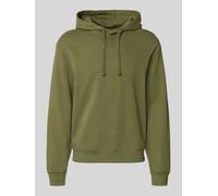 HUGO Relaxed Fit Hoodie aus reiner Baumwolle Modell 'Dapo' in Oliv, Größe XXL