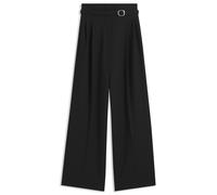 HUGO Relaxed-Fit Hose mit Gürtel aus Stretch-Gewebe - Style Halmea, 50569030 Schwarz 36