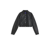 HUGO Relaxed-Fit Jacke aus Kunstleder - Style Anilena-1_B, 50563267 Schwarz 34