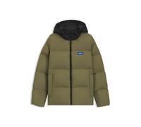 HUGO Relaxed-Fit Kapuzenjacke aus wasserabweisendem Material-Mix - Style Bodo2541, 50546652 Olive XL