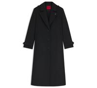 HUGO Relaxed-Fit Longline-Mantel mit Stack-Logo-Niete - Style Milehe, 50547614 Dunkelgrau 36