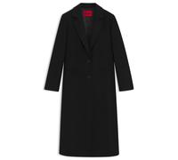 BOSS Damen Mantel aus Woll-Mix, schwarz, Gr. 34