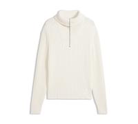 HUGO Relaxed-Fit Pullover aus gerippter Baumwolle mit Troyerkragen - Style Srithon, 50570250 Natur S