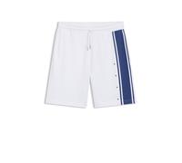 HUGO Relaxed-Fit Shorts aus Baumwoll-Terry mit Seitenstreifen - Style Demsishort, 50563806 Weiß XL
