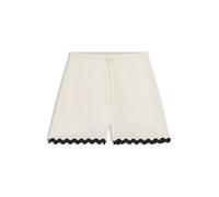 HUGO Relaxed-Fit Shorts mit Zickzack-Tape - Style Haslala-1, 50557546 Schwarz / Weiß 32