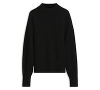 HUGO Relaxed-Fit Strickpullover mit Stehkragen - Style Sorellenio, 50569389 Schwarz XS