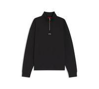 HUGO Durty Half Zip Sweatshirt pechschwarz - XS