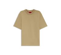 HUGO Relaxed-Fit T-Shirt aus Baumwoll-Jersey mit Logo-Print - Style Dapolino, 50488330 Hellbraun XL