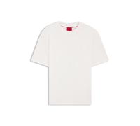 HUGO Relaxed-Fit T-Shirt aus Baumwolle mit Logo-Print - Style Dapolino, 50488330 Natur M