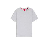 HUGO Relaxed-Fit Top mit High-Density-Logo-Print - Style Laze T-Shirt, 50525236 Hellgrau M