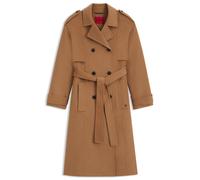 HUGO Relaxed-Fit Trenchcoat mit Stack-Logo-Niete - Style Marleni-1_DF, 50546735 Beige 36