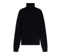 HUGO Rollkragenpullover aus Merinowolle mit Logo-Stickerei - Style San Thomas-M, 50474174 Dunkelblau S