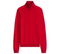 HUGO Rollkragenpullover aus Merinowolle mit Logo-Stickerei - Style San Thomas-M, 50474174 Rot M