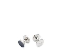 HUGO Runde Manschettenknöpfe mit Emaille-Einsatz und Logo - Style E-TOKEEP-CUF, 50494881 Dunkelblau ONESI