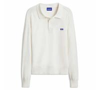 HUGO Oversized-Fit Polopullover aus Baumwolle - Style San Patty-C, 50570276 Natur S