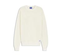 HUGO Pullover aus Baumwolle mit perforiertem Strick - Style Sanjou, 50557338 Natur M