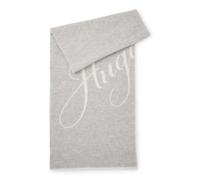 HUGO Schal aus Woll-Mix mit Jacquard-Logo - Style Byanca_40*180, 50524789 Hellgrau ONESI