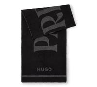 HUGO Schal aus Woll-Mix mit Stack-Logo - Style Martyn_40*180, 50524767 Schwarz ONESI