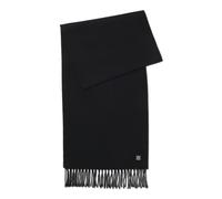HUGO Schal aus Wolle mit Stack-Logo - Style Justery_ME_35*180, 50558160 Schwarz ONESI