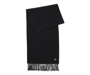 HUGO Schal aus Wolle mit Stack-Logo - Style Justery_ME_35*180, 50558160 Schwarz ONESI
