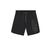HUGO Schnell trocknende Badeshorts mit Logo im Spray-Effekt - Style SPRAY_SWIM_SHORTS, 50561096 Schwarz XL