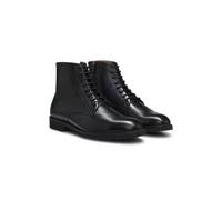 HUGO Schnürboots aus Leder mit seitlichem Reißverschluss - Style Ginsby_halb_pllt, 50573066 Schwarz 43.5