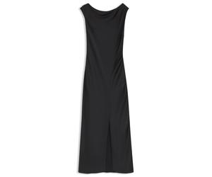 HUGO Schulterfreies Kleid aus Satin - Style Karinera-1, 50570920 Schwarz 40