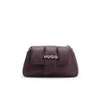 HUGO Schultertasche mit Ketten-Griff und Logo-Verschluss - Style Mel 2.0 PF Sh. Bag, 50547445 Dunkelbraun ONESI