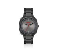 HUGO Schwarz beschichtete Uhr mit Gliederarmband - Style #SHRILL, 58115530 Dunkelgrau ONESI
