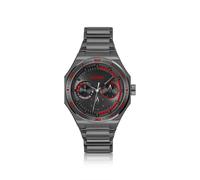 HUGO Schwarz beschichtete Uhr mit tonalem Zifferblatt - Style #GRAIL SPORT, 58244983 Grau ONESI