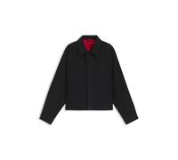 HUGO Schwarze Regular-Fit Jacke aus japanischem Denim - Style HUGO 096/3, 50554213 Schwarz L