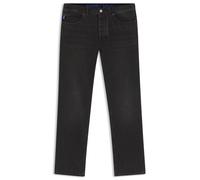 Regular-fit-Jeans HUGO BLUE "Jonah", Herren, Gr. 31, Länge 32, schwarz (charcoal015), Denim/Jeans, Obermaterial: 100% Baumwolle, unifarben, casual, regular fit lang, Jeans, regular fit (21568527-31) c