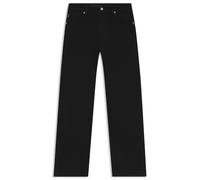 5-Pocket-Jeans HUGO BLUE "Leni_B", Damen, Gr. 27, Länge 32, schwarz (schwarz 001), Denim/Jeans, Obermaterial: 100% Baumwolle, unifarben, casual, loose fit, Jeans, Loose Fit (34665260-27) schwarz 001