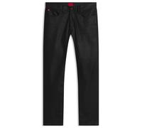 HUGO Schwarze Slim-Fit Jeans aus bequemem, beschichtetem Stretch-Denim - Style HUGO 708, 50568100 Schwarz 34/34