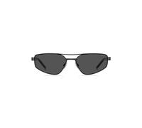 HUGO Schwarze Sonnenbrille aus Metall mit ausgestanztem Logo - Style HG 1414/S00358IR, 58610290 Schwarz ONESI